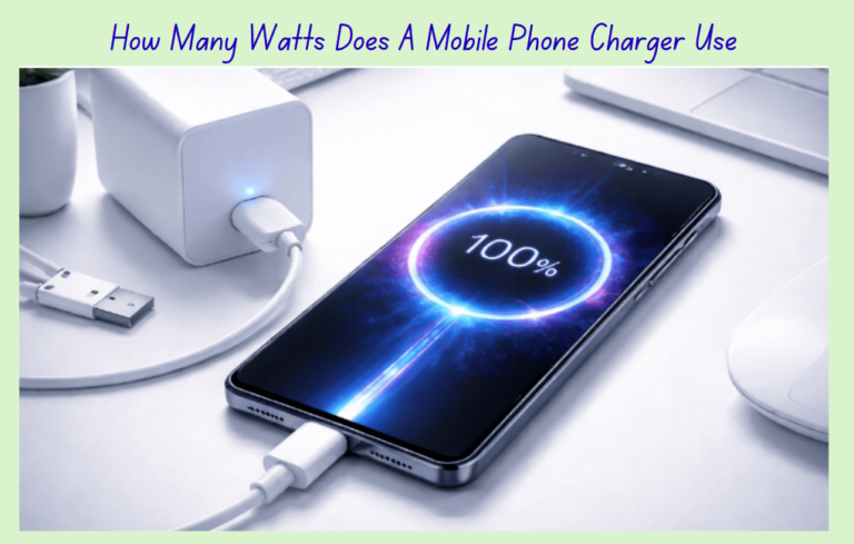 How Many Watts Does A Mobile Phone Charger Use