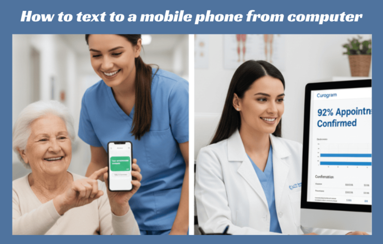 How to text to a mobile phone from computer