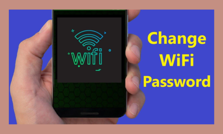 how to change wifi password in mobile phone