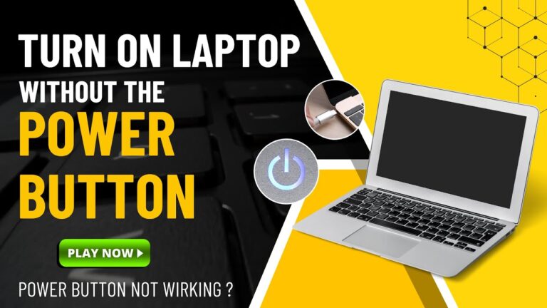 How To On Laptop Without Power Button