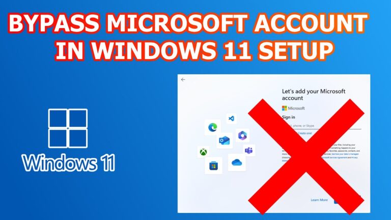 How To Bypass Microsoft Setup On New Laptop