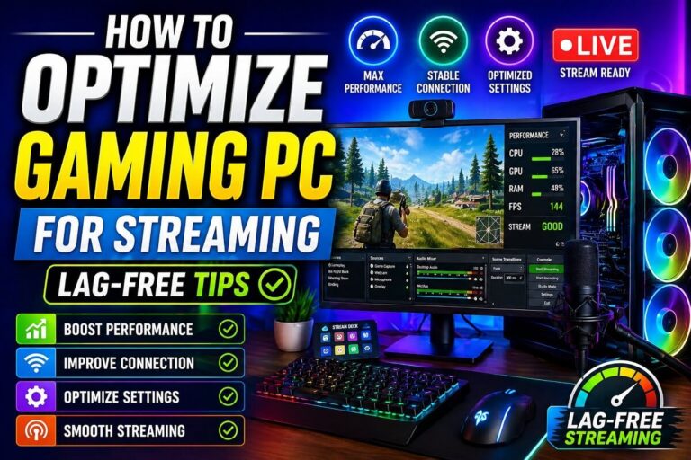 How to optimize gaming PC for streaming with lag-free performance, high FPS, and stable connection setup