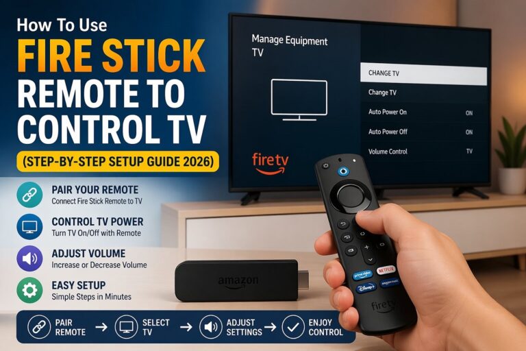 How To Use Fire Stick Remote To Control TV